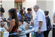 NNO attendees getting some food